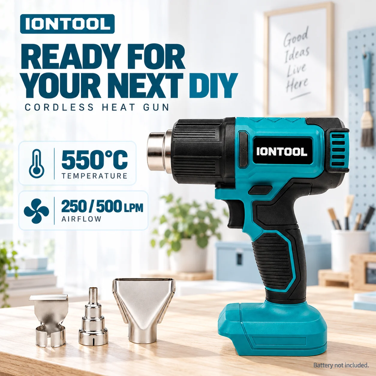 IONTOOL Durable Cordless Heat  - Cordless Heat Gun For Shrink Tubing ulasan dan harga