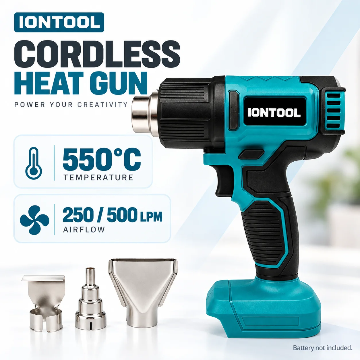 IONTOOL Cordless Heat Gun 550C - Cordless Heat Gun For Shrink Tubing ulasan dan harga