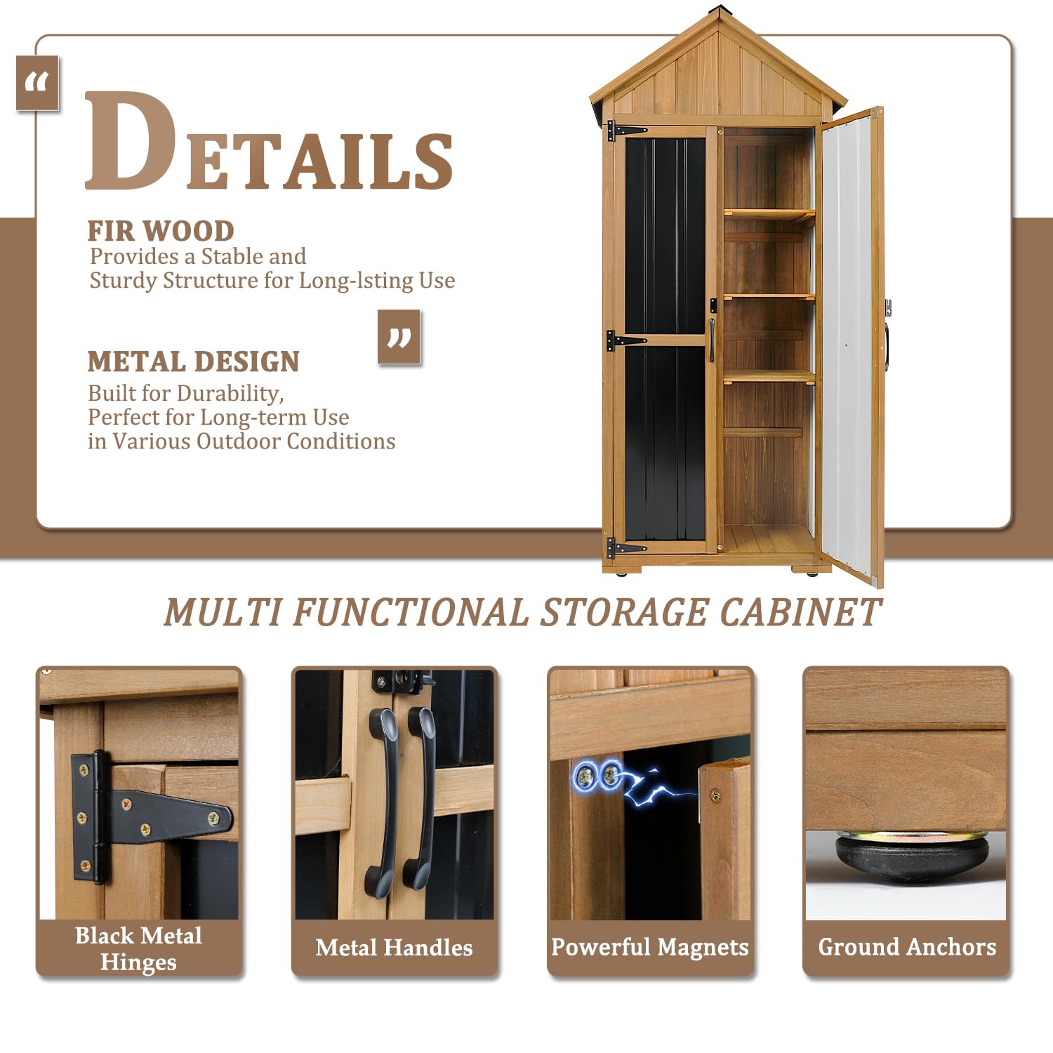 Outdoor Storage Cabinet Waterp - Garden Tools ulasan dan harga