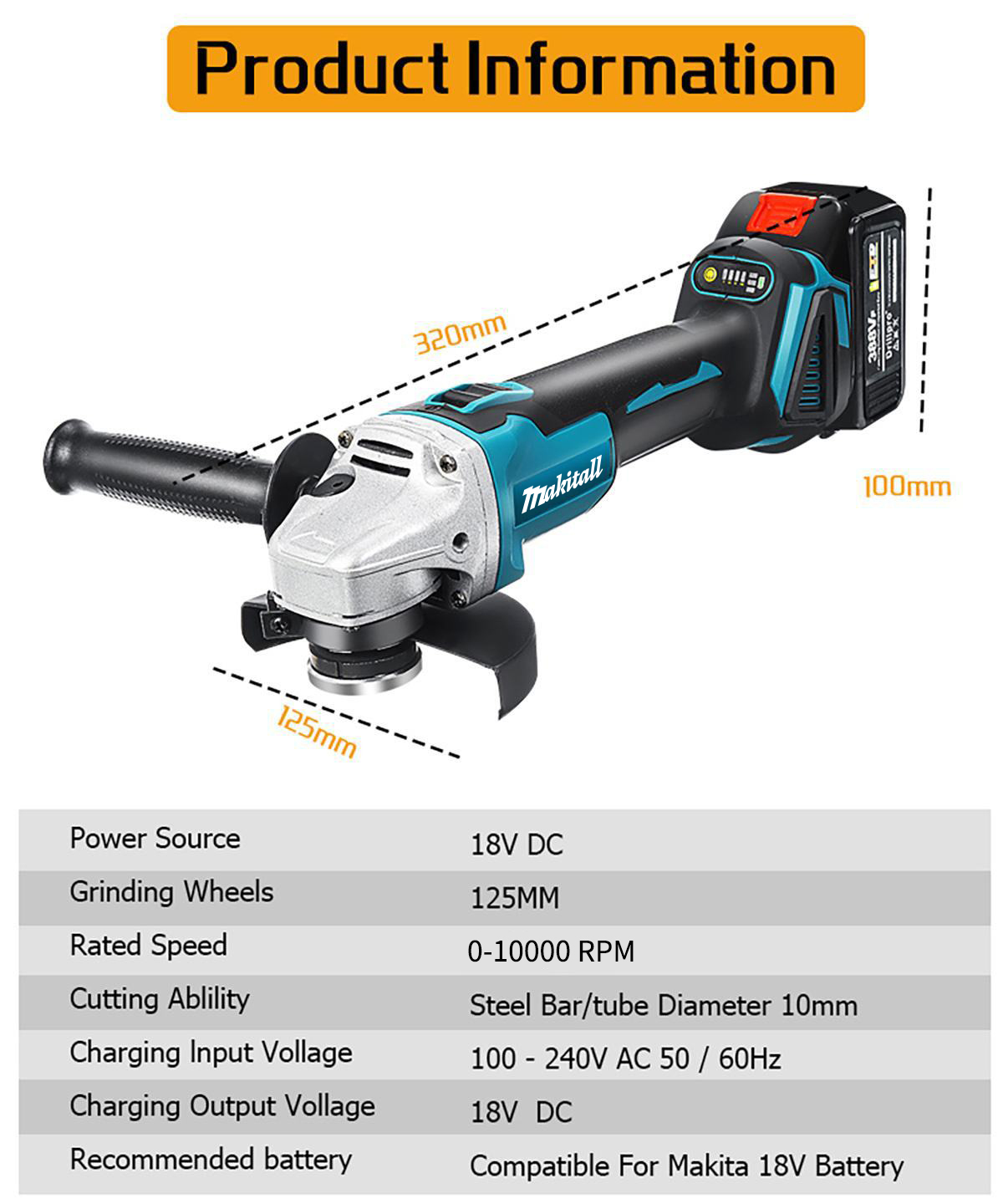 21V Brushless Angle Grinder Br - Brushless Angle Grinder Battery Powered ulasan dan harga